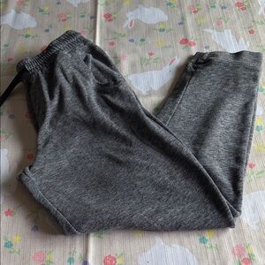 Kids Gray Knit Jogger Pants